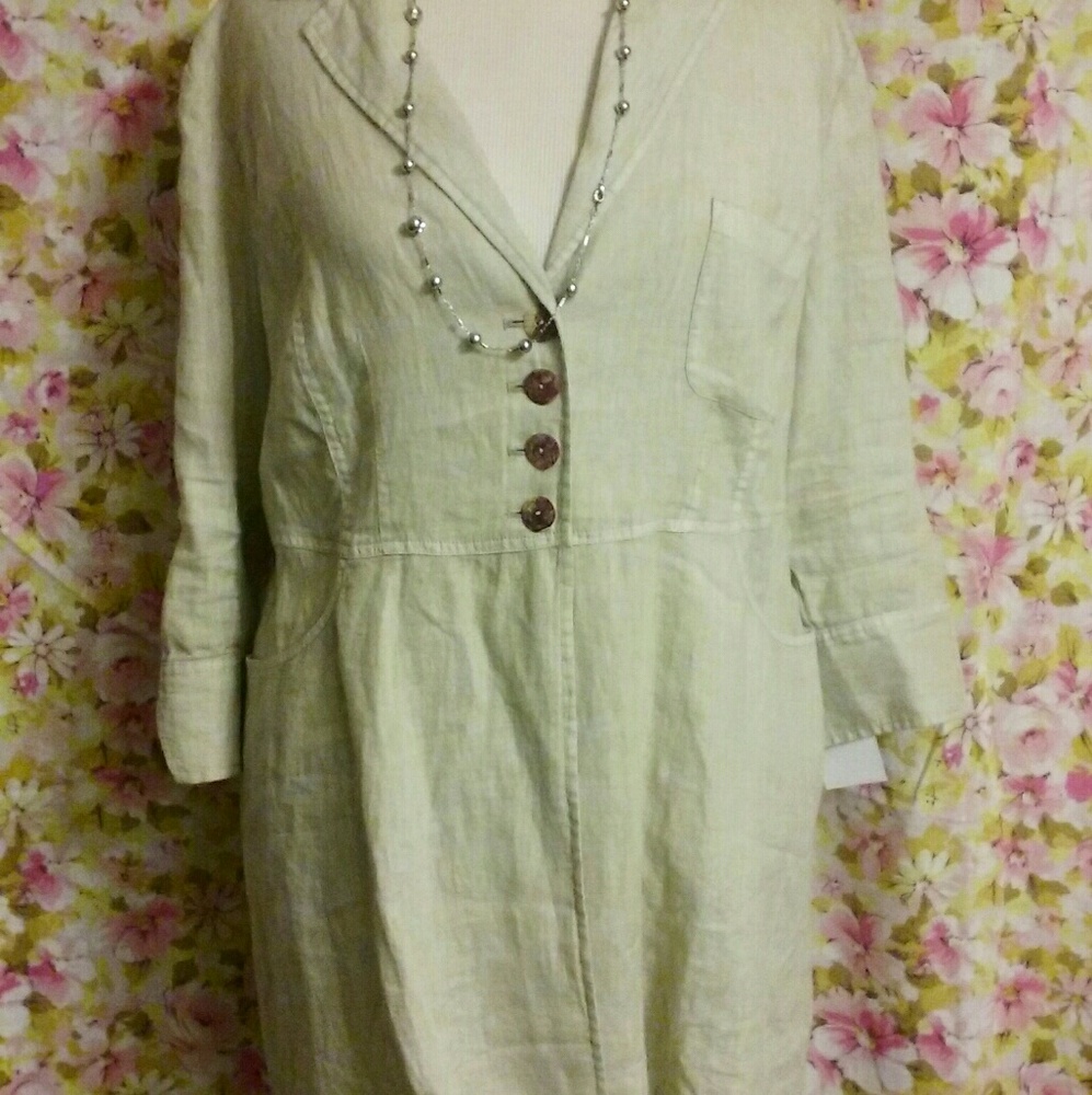 Soft Surroundings Linen Blazer New with tags